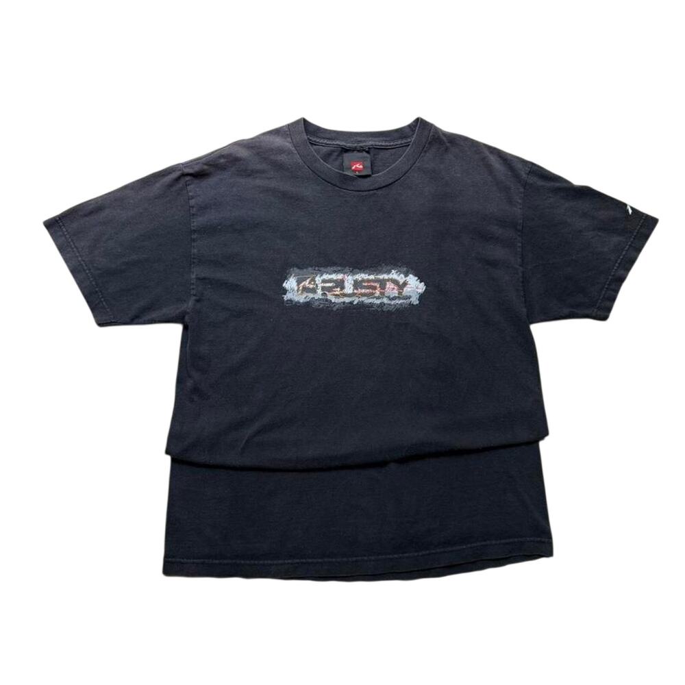 Vintage Rusty Surfboards y2k Black Tee Men's L